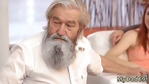 step Daddy cums inside crony' companion's and old young hardcore