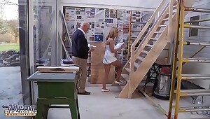 Nasty Young Girlfriend Pussy fucked by grandpa romantic Old Young Porn Vid