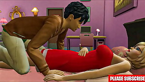 step After He Caught Her Masturbating In Front Of The Computer
